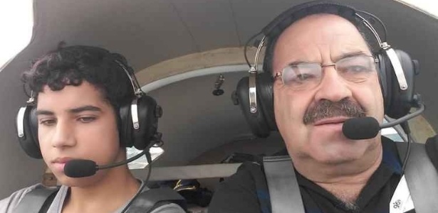 Empresário havia postado foto dos dois na aeronave.